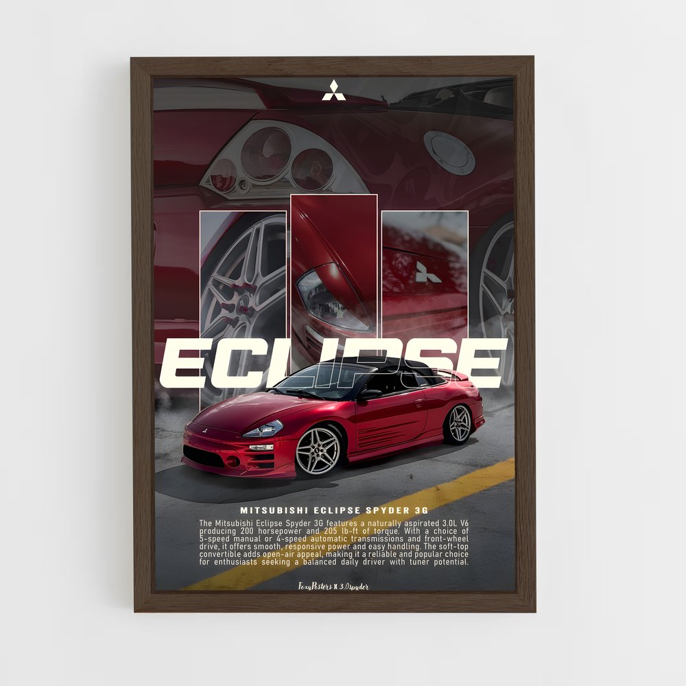 Poster E-Force Red Racer – affiche Mitsubishi (vue 5)